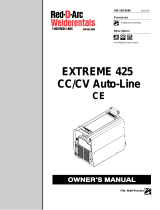Miller EXTREME 425 CC/CV AUTO-LINE CE 907371021 Owner's manual