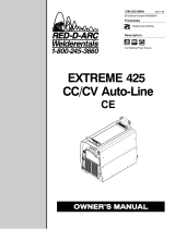 Miller EXTREME 425 CC/CV AUTO-LINE CE 907371021 Owner's manual