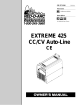 Miller EXTREME 425 CC/CV AUTO-LINE CE 907557003021 Owner's manual