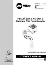 Miller FILTAIR FUME EXTRACTOR BLOWER Owner's manual