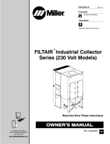 Miller FILTAIR INDUSTRIAL COLLECTOR SERIES (230 VOLT) Owner's manual