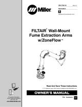 Miller FILTAIR WALL-MNT FUME EXT ARMS Owner's manual