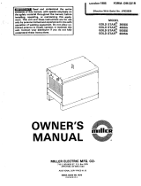 Miller GOLDSTAR 300SS Owner's manual