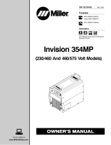 Miller INVISION 354MP (230/460 460/575 VOLT) Owner's manual