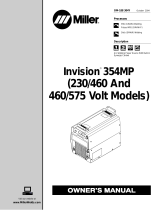 Miller INVISION 354MP (230/460 460/575 VOLT) Owner's manual