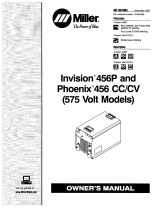 Miller PHOENIX 456 CC/CV (575 VOLT) Owner's manual