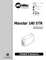 Miller Maxstar 140 Owner's manual