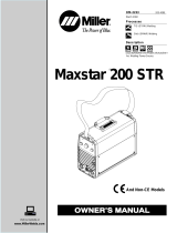 Miller Maxstar 200 STR Owner's manual