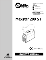 Miller Maxstar 200 STR Owner's manual