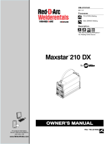 Miller MAXSTAR 210 DX (RED D ARC) Owner's manual
