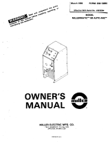 Miller MILLERMATIC 130 AUTO ARC Owner's manual