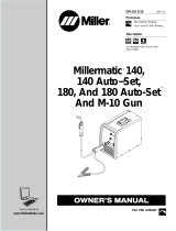 Miller MILLERMATIC 180 AND M-10 GUN Owner's manual