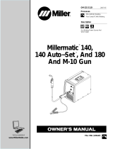 Miller Electric Millermatic 140 Auto−Set Owner's manual