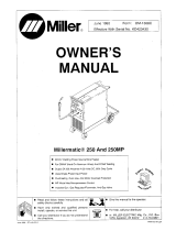 Miller Millermatic 250 Owner's manual