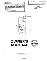 Miller JD711703 Owner's manual