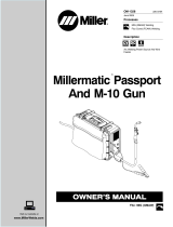 Miller MILLERMATIC PASSPORT 180 AND M-10 GUN Owner's manual