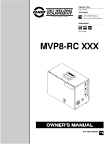 Miller MVP8-RC XXX Owner's manual