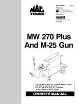 Miller MW 270 PLUS AMD M-25 GUN Owner's manual