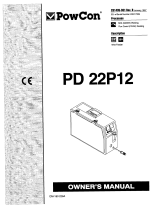 Miller PD 22P12 POWCON Owner's manual