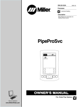 Miller PIPEPROSVC Owner's manual