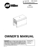 Miller PULSTAR 450 Owner's manual