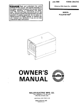 Miller PULSTAR 450 Owner's manual