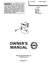 Miller JG000000 Owner's manual