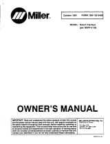 Miller ROBOT INTERFACE NSPR 9138 Owner's manual