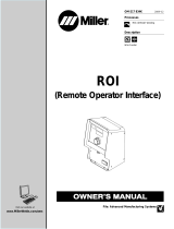 Miller ROI (REMOTE OPERATOR INTERFACE) Owner's manual