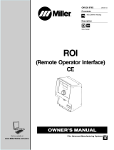 Miller ROI CE (REMOTE OPERATOR INTERFACE) Owner's manual