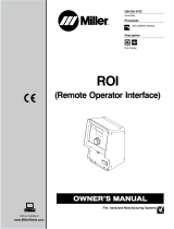 Miller ROI CE (REMOTE OPERATOR INTERFACE) Owner's manual