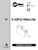 Miller Electric S-22P12 ULTRA-LITE CE User manual