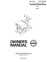 Miller S-52A Owner's manual