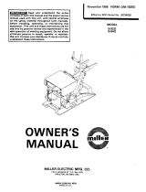 Miller JE758038 Owner's manual