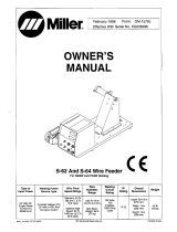 Miller S-62 WIRE FEEDER Owner's manual