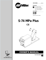 Miller S-74 MPA PLUS CE Owner's manual