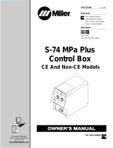 Miller S-74 MPA PLUS CONTROL BOX CE Owner's manual