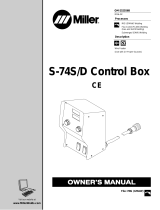 Miller S-74S/D CONTROL BOX Owner's manual