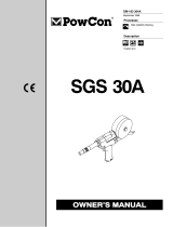 Miller SGS 30A CE POWCON Owner's manual