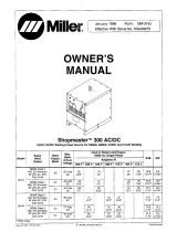 Miller SHOPMASTER 300 A Owner's manual