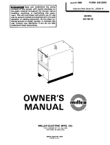 Miller SR-150-33 Owner's manual