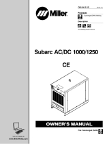 Miller SUBARC AC/DC/ 1000/1250 CE AND NON-CE Owner's manual