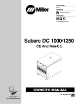 Miller SUBARC DC 1000/1250 CE Owner's manual