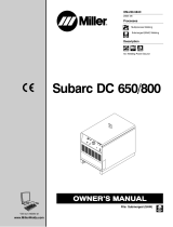 Miller SUBARC DC 650/800 CE Owner's manual