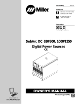 Miller SUBARC DC 650/800, 1000/1250 DIGITAL POWER SOURCES Owner's manual