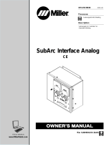 Miller SUBARC INTERFACE ANALOG CE Owner's manual