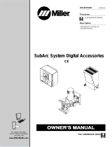 Miller SUBARC SYSTEM DIGITAL ACCESSORIES CE Owner's manual