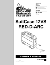 Red-D-Arc SUITCASE 12VS RED-D-ARC Owner's manual