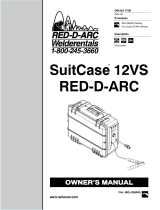 Miller SUITCASE 12VS RED-D-ARC Owner's manual