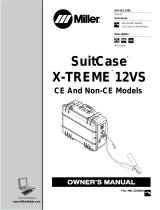 Miller SUITCASE II X-TREME 12VS 300876 Owner's manual